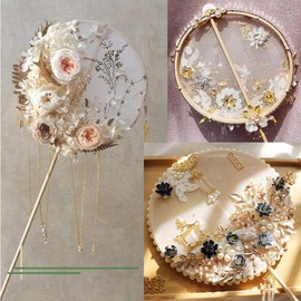Handmade Dream Catcher Wedding Set Decoration Group Fan Embroidered Stretched Bamboo Bamboo (OPP)