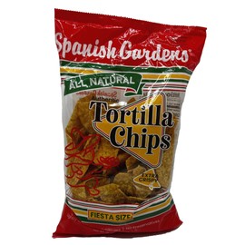 Spanish Gardens Tortilla Chips 5 Pack — Extra Crispy, Lightly Salted Corn Chips — All Natural Snacks for Dips, Nachos & Salads — Fiesta Size Bags (13 oz Bags)