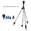 360 Degree Rotating Tripod Sprinkler, Stainless Steel Plastic Adjustable Watering