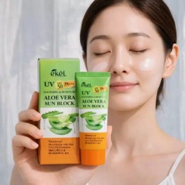 berobe-cosmetic 옆집샵 알로에 선크림 시원한 피부 휴식 쿨링 자외선차단제 SPF 50 PA+++ Next Door Shop Aloe Sun Cream Cool Skin Relaxation Cooling Sunscreen SPF 50 PA+++ [Soothing & Moisture UV Sunscreen - Collagen]
