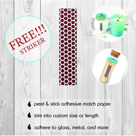 3" White Color Safety Matches 100 Count - Plus 1 Free Striker!!! - (3 inches Long) - Wholesale Bulk Safety Matches