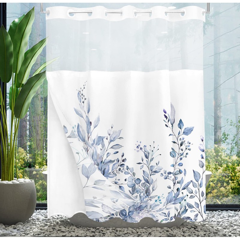 Tititex No Hooks Snap in Liner Serenity Lake Blue Eucalyptus