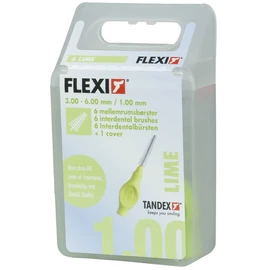 Tandex Flexi Interdental Brushes Pack of 6 Light Green 1 mm Value Pack (3 x 6 Pieces)