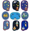 EUSTACE Patches, Space Applique Iron on Star Ball Patch, Denim