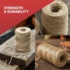 2 Pack Natural Jute Twine String, 2mm, 200 Metres, for