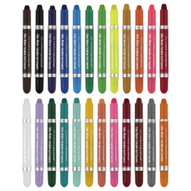 Creative Inspirations Silky Water-Soluble Gel Crayons - Professional Gel Crayons for All Ages (3+ Years & Up), Artists, Scrapbooking, Travel, & More! - Set of 24