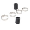2Pcs 1in High Temp Pipe Clamps Connector Sturdy Exhaust Pipe
