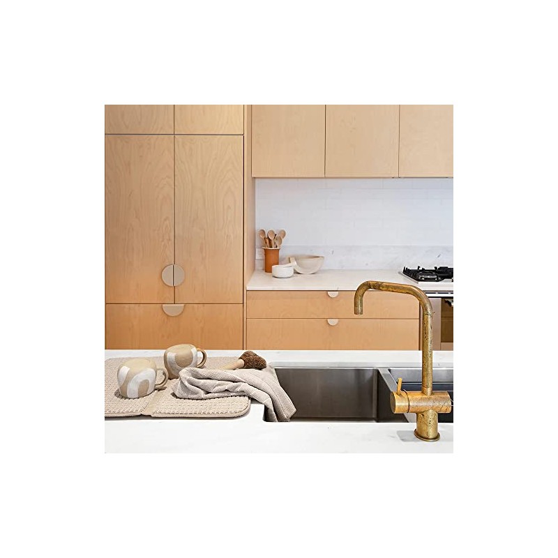 Bambury MFKTTSMOC Microfibre 3 Piece Kitchen Tea Towel Set, Mocha