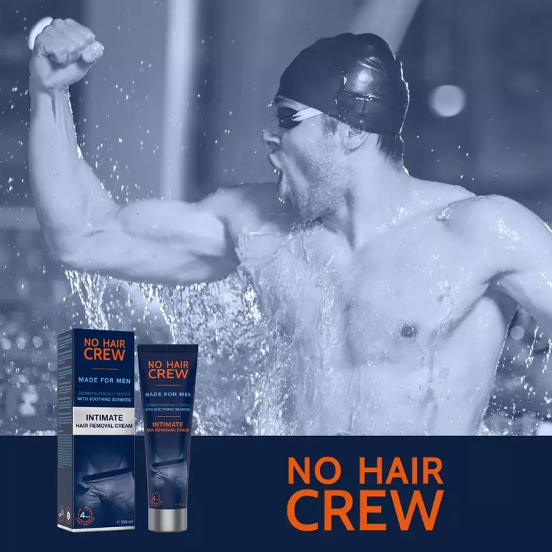 NoHair 노헤어크루 제모인티메이트크림포바디 남성 민감한 특수부위용 제모크림 No Hair Crew