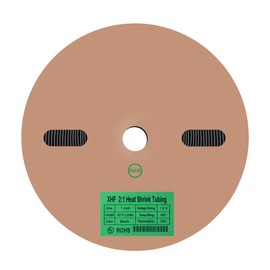 XHF UL Listed 82 FT 1" Heat Shrink Tubing Roll 2:1,Electrical Industrial Shrink Tube for Wire Insulation Black