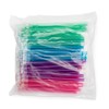 Practicon Rainbow Disposable Saliva Ejectors, 4 Assorted Bright Colors, Dental