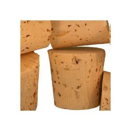 WidgetCo Size 14 Cork Stoppers, Standard Grade, Regular Length, Tapered Corks (Qty 25)