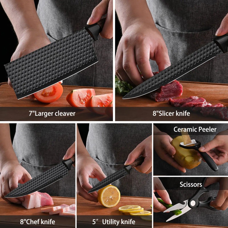 High Quality Kitchen Tool Kitchen Chef Knife Set 6 Pcs