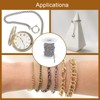 sourcing map 16.4Feet Aluminum Link Chain, Link Cable Chain Twist