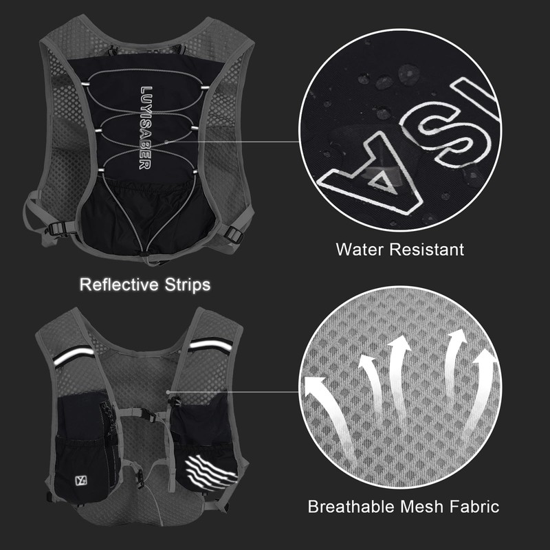 Outplea Running Vest with 2L Hydration Bladder, Lightweight Hydration Backpack