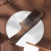 TAN MUJIANG Natural Wood Comb with Handle - CGB0202 Ergonomic