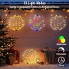 176 LED 13” Outdoor Christmas Light Balls, Solar Hanging Lighted