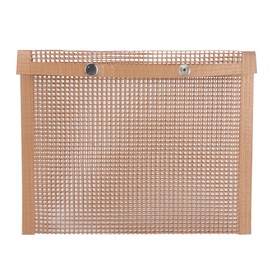 Grilling Pouches Fiberglass Mesh Non Stick High Temperature Resistant BBQ Bags for Kitchen Home