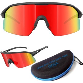 Living out your qool time Polarized Wrap Around shield ski Sunglasses Men Women Triathlon Volleyball Running Sutro Lite Baseball Padel 118