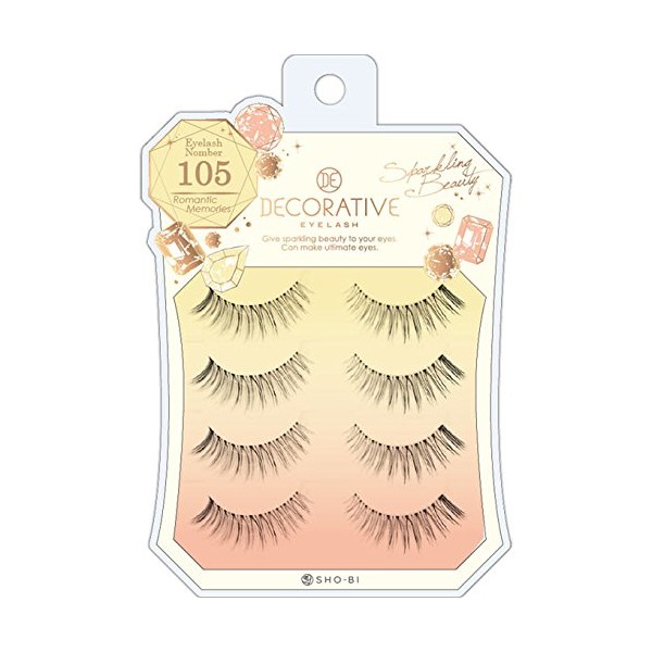 DECORATIVE EYELASH SE85631 False Eyelashes for Upper Eyelashes No.105 Kitty