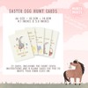 Easter egg hunt clue cards | bunny rabbit Easter treasure