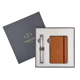 Parker Urban Premium Pearl Fountain Pen + Notebook Set