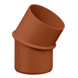 INEFA Rain Pipe Elbow 30 Degrees for Downpipe, PVC DN100 / 100 mm Brown Connector Gutter Accessories, Easy Assembly, Made in Germany