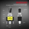 DaierTek 12V Blue LED Lighted Toggle Switch 30 Amp 12