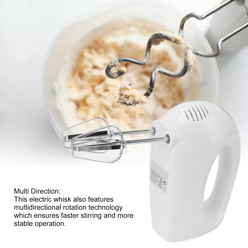 Electric Hand Mixer 300W 5 Speed Bowl Rest Safe Multidirection