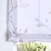 Bonnie Roman Blind Tab-Top Blind White Transparent Grey Printed Roman