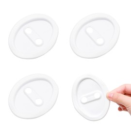 YUYUDEHM 4PCS Silicone Car Door Latch Protector, Car Door Lock Cover, Car Door Shock Absorber Pads