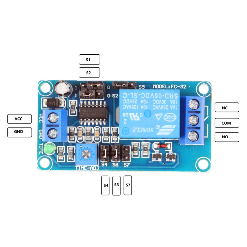 NOYITO Cycle Time Delay Switch Relay Module Delay Circuit Module