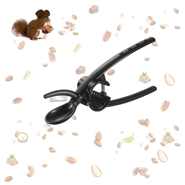 Heavy Duty 2-in-1 Nut Cracker, Premium Aluminum Alloy Nutcracker Tool