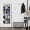 Unjumbly Baseball Hat Rack, 24 Pocket Over-The-Door Hat Organizer with