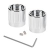 2pcs Aluminum Alloy Motorcycle Axle Skull Nut Bolt Cover Cap