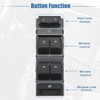 MACHSWON Car Left Front Window Switch Driver Side Control Door