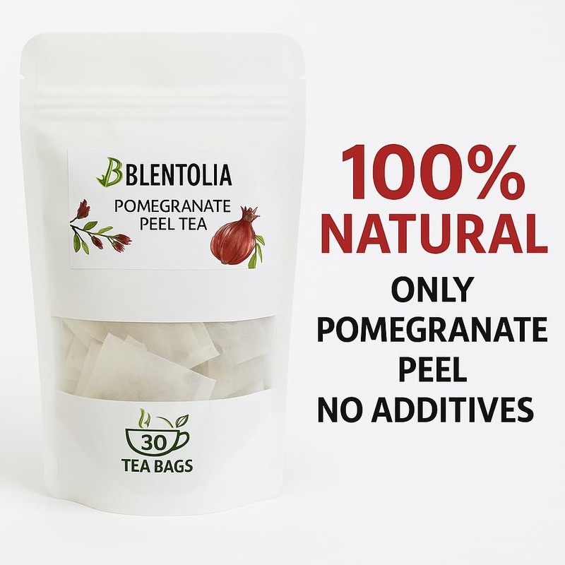 Blentolia Pomegranate Peel Tea – 100% Natural Herbal Tea Bags
