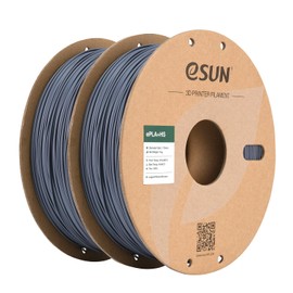 eSUN High Speed PLA+ Filament 1.75mm, 3D Printer Filament Speedy PLA Plus for Fast Printing, 1KG per Spool, 2 Spools 3D Printing Filament, Grey
