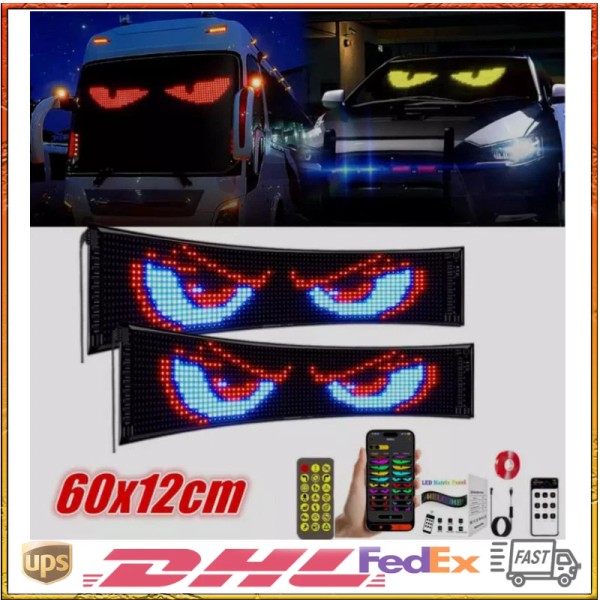 Unbranded 2PC"24Truck Windshield Cars Devil Eyes Light Remote Smart Eye
