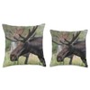 Moose Throw Pillow