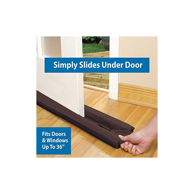 RAM ONLINE Draught Excluder, White, One Size