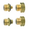 TGO 4 Piece Euro Bottle Set Gas Bottle Connection Adapter
