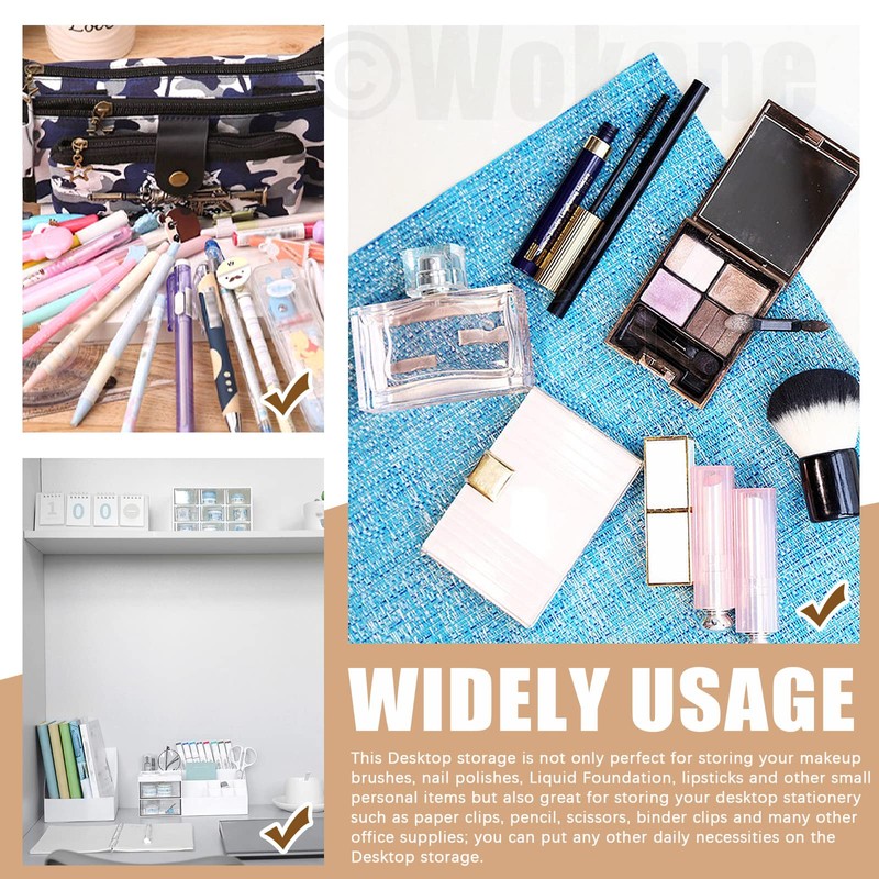 Wokape Makeup Organizer with Compartments and Drawers, Large Cosmetic Holder