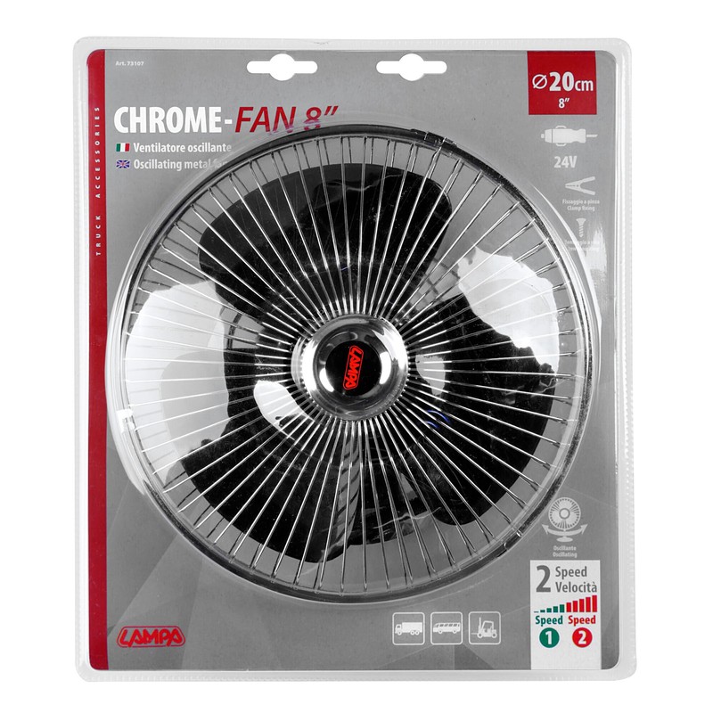 chrome fan-fan 24v