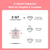 KOOC Small Slow Cooker, 2-Quart, Free Liners Included for Easy