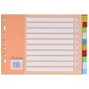 Dohe Basic –  File dividers, 10 Positions, 5 Colours.