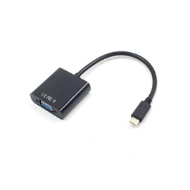 LABRIMP to Vga Female Adapter Cable Video Converter for Monitors Projectors Black Easy Setup No Drivers Needed Stable Signal Transfer