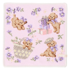 Jill Stuart 09202009 Handkerchief Women's Chenille Woven Handkerchief Female Puppy, Pink