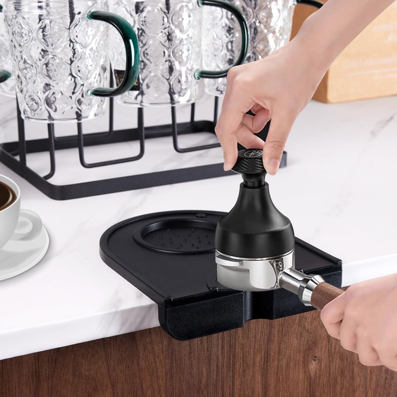 Café Tamper Holder Estera del Cojín, OUDAR Tapete para Cafetera,