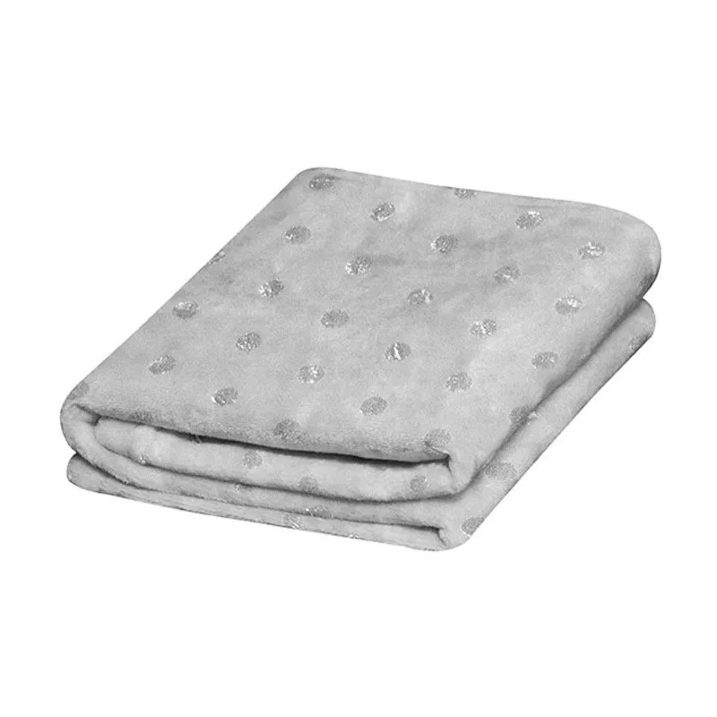 Tesso Cobertor King Size Queen Size Ligero Frazada Silver Plata